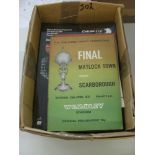 A collection of over 130 big match football programmes in various condition from the 1960's onwards,