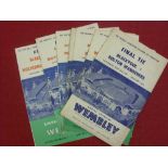 FA Cup Finals, a collection of 8 football programmes from games played at Wembley for 1953 to 1960