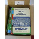 FA Cup Finals, a collection of 54 programmes from the Final games from 1953 onwards, not a