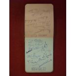 Rugby League, an autographed book, dated 1949, with various album pages complete with signatures,