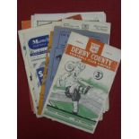 1950/51 Birmingham City, a collection of 16 away programmes, in various condition, includes Reserves