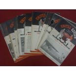 1952/53 Manchester Utd, a collection of 21 home football programmes, in various condition,