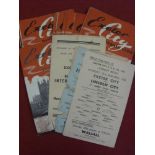 1955/56 Exeter City, a collection of 27 home football programmes, in various condition, including