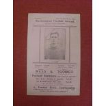 1921/1922 Southampton v Portsmouth, a programme from the game played on 25/03/1922