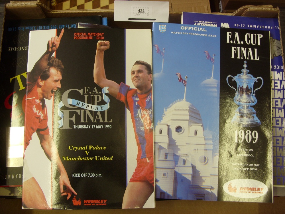 FA Cup Finals, a fine collection of 34 football programmes, from 1988 to 2015, including all