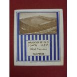 1935/36 FA Cup Semi-Final, Grimsby Town v Arsenal, a programme from the game played at