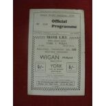 1934/35 Rugby League, Wigan v Leigh, a programme from the game played on 24/11/1934