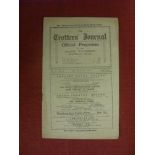 1926/27 Bolton, a double issue programme from the games against Newcastle on 04/09/1926, and Arsenal