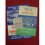 1957 FA Cup Final, Aston Villa v Manchester Utd, a programme, ticket and songsheet from the game