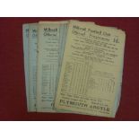 1947/48 Millwall, a collection of 11 home football programmes, in various condition, Arsenal Res,