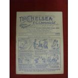 1930/31 Chelsea v Manchester Utd, a programme from the game played on 06/09/1930