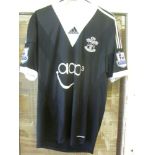 2013/14 Southampton, a match worn, black away shirt, Premier League, by No 23 Hodiveld, in the