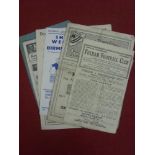 Birmingham City, a collection of 10 away programmes, in various condition, 1946/47 (3) Fulham,