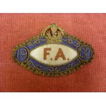 1902 FA Cup Final, Sheffield Utd v Southampton, a Football Association Stewards Badge, as given