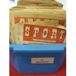 Sport And Sport Express, a collection of over 200 issues of the Weekly Magazine, from the 1940's and