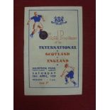 1939 Scotland v England, a programme from the game played at Hampden Park on 15/04/1939