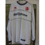 2003 Middlesbrough, a players white away shirt as worn by Juninho, Number 10 on reverse, and