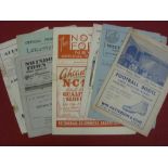 A collection of 11 football programmes in various condition, 1948/49 WBA v Bury, Leicester v Sheff