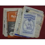 1950's a collection of 80 football programmes in various condition