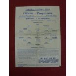 1943 FL (North v South) War Cup Final, Arsenal v Blackpool, a programme from the game played at