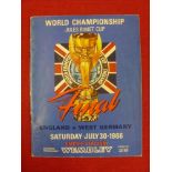 1966 World Cup Final, England v West Germany, an original programme from the game played at