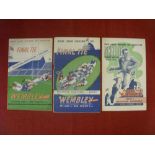 Rugby League Cup Finals, 1947, 1948 to 1949, a collection of 3 programmes for games played at