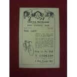 1935/36 Rhyl v Shrewsbury Town, a programme from the Birmingham League game played on 02/05/1936