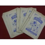 1949/50 Millwall, a collection of 36 home football programmes in various condition, includes the