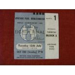 1966 World Cup, North Korea v Russia, a ticket from the game played at Middlesbrough on 12/07/1966