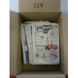 A collection of over 120 football programmes from the 1950's, in various condition, mainly with name