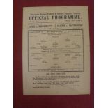 1939/1940 Tottenham v Chelsea, a programme from the Football League South 'C' game played on 25/05/