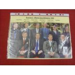 1966 England World Cup Winners, a signed mounted picture of the then 10 remaining survivors of the