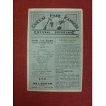 1929/30 QPR v Gillingham, a programme for the game played on 07/09/1929, crsd, slight torn