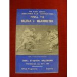 1954 Rugby League Cup Final Replay, a programme from the game played at Odsal, Bradford on 05/05/