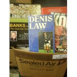 A good collection of 57 football autobiographies, mainly hardback books, in excellent condition of