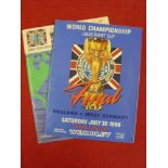 1966 World Cup Final, a programme from the game played at Wembley on 30/07/1966, in very good