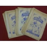 1951/52 Millwall, a collection of 29 home match programmes in various condition, including Blues v