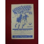 1937/38 QPR Reserves v West Ham Reserves, a programme from the game played on 30/10/1937