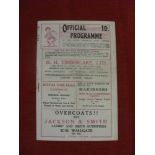 1937/38 Rugby League, Wigan v Rochdale, a programme from the game played on 28/02/1938