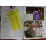 2002 Golf, The 34th Ryder Cup, a fully signed programme autographed by 26 players to their