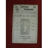 1936/37 Rugby League, Wigan v Leigh, a programme from the game played on 27/03/1937