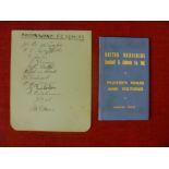 1931/32 Bolton Wanderers, an autograph album page with 12 signatures, together with a 1956/57