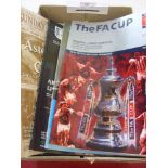 FA Cup Finals, a collection of 21 football programmes, played at Wembley from 1985 to 2003, all