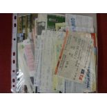 A collection of over 180 original football match tickets, mainly from the 1980s onwards, but earlier