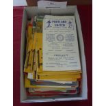 A collection of 101 football programme from the 1950's (75) and 1960's (26) in various condition,