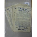 1947/48 Birmingham City, a collection of 13 home programmes, in various condition, Notts Co (FAC),