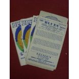 Birmingham City, a collection of 10 home programmes in various condition, 1946/47 Newcastle, 1947/48