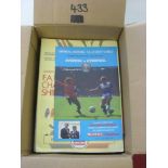 FA Charity Shield, a collection of 42 football programmes from 1974 to 2015