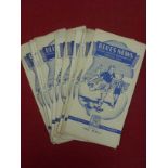 1948/49 Birmingham City, a collection of 22 home programmes, in various condition, overall good