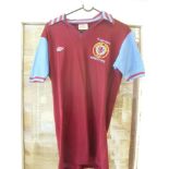 1975 Football League Cup Final, Aston Villa v Norwich City, a match worn shirt, number 11 on